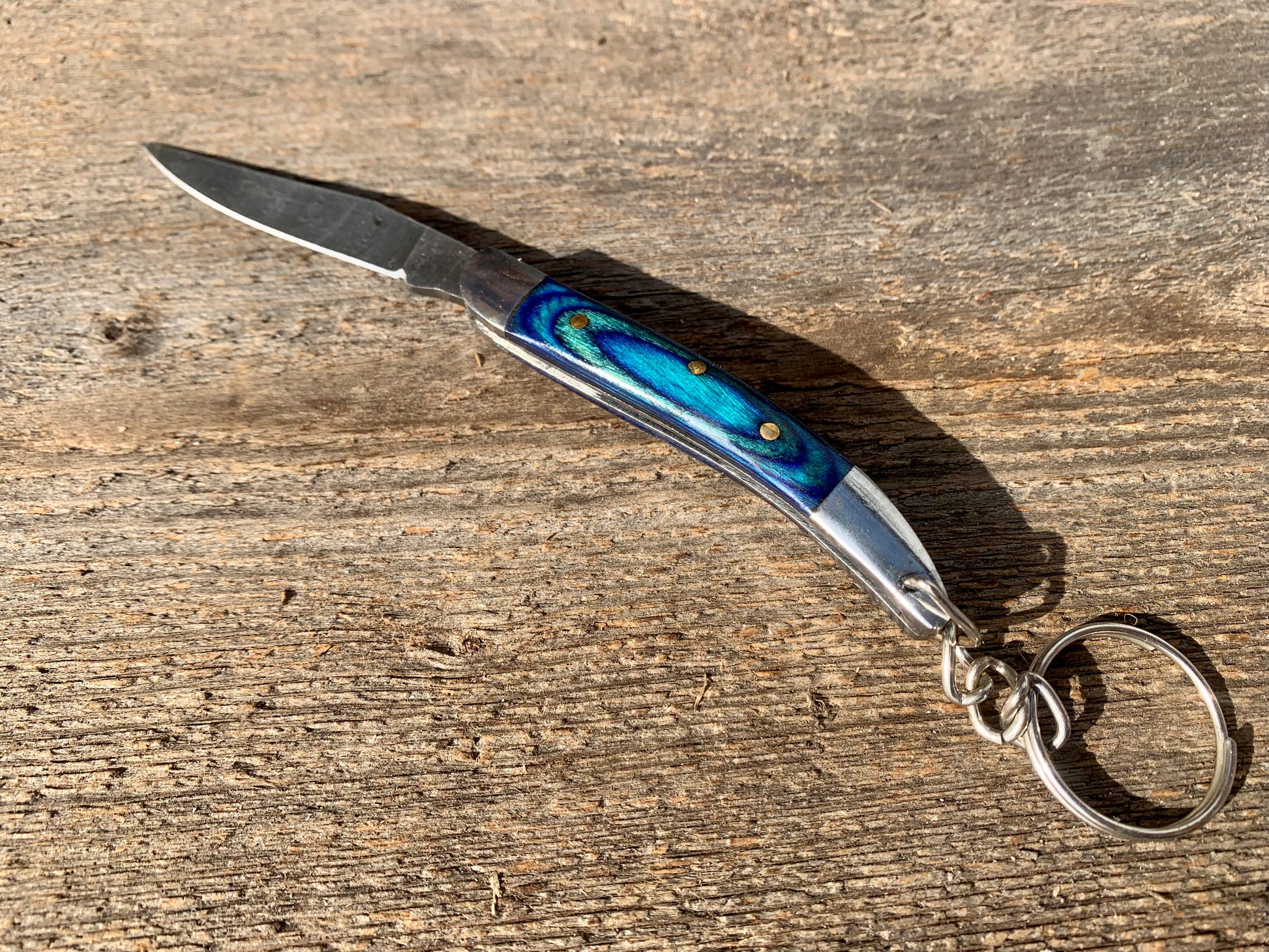 5.50 Forged Pocket Knife Keychain Damascus Steel Knife 