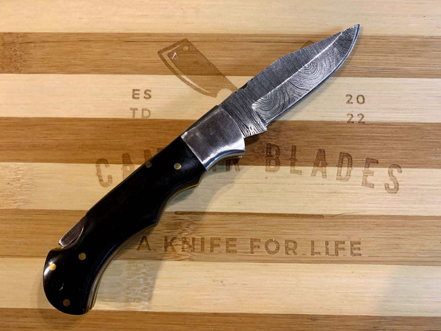 Damascus Steel Pocket Knife
